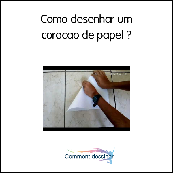 Como desenhar um coração de papel